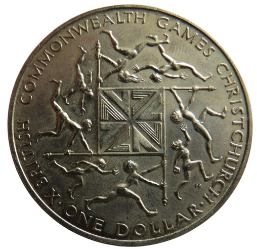 1974 New Zealand One Dollar Coin British Commonwealth Games