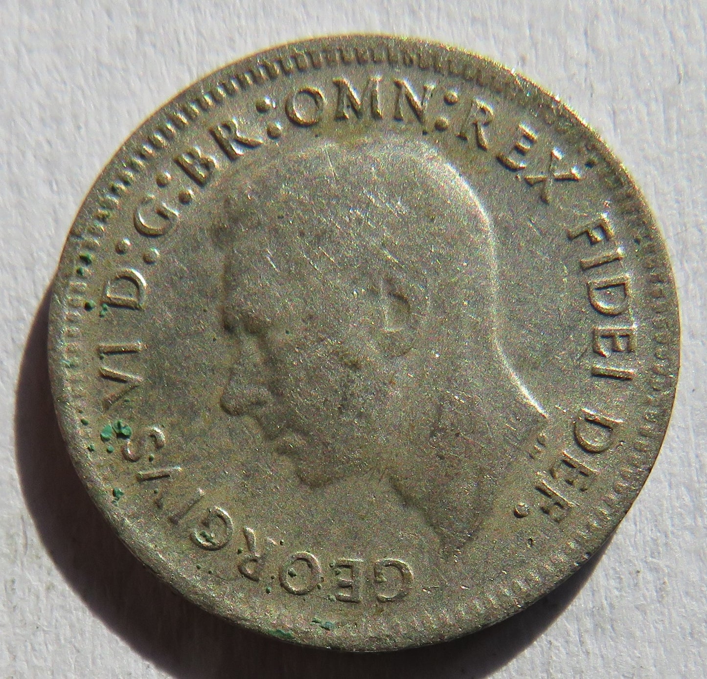 1950 King George VI Australia Silver Threepence Coin