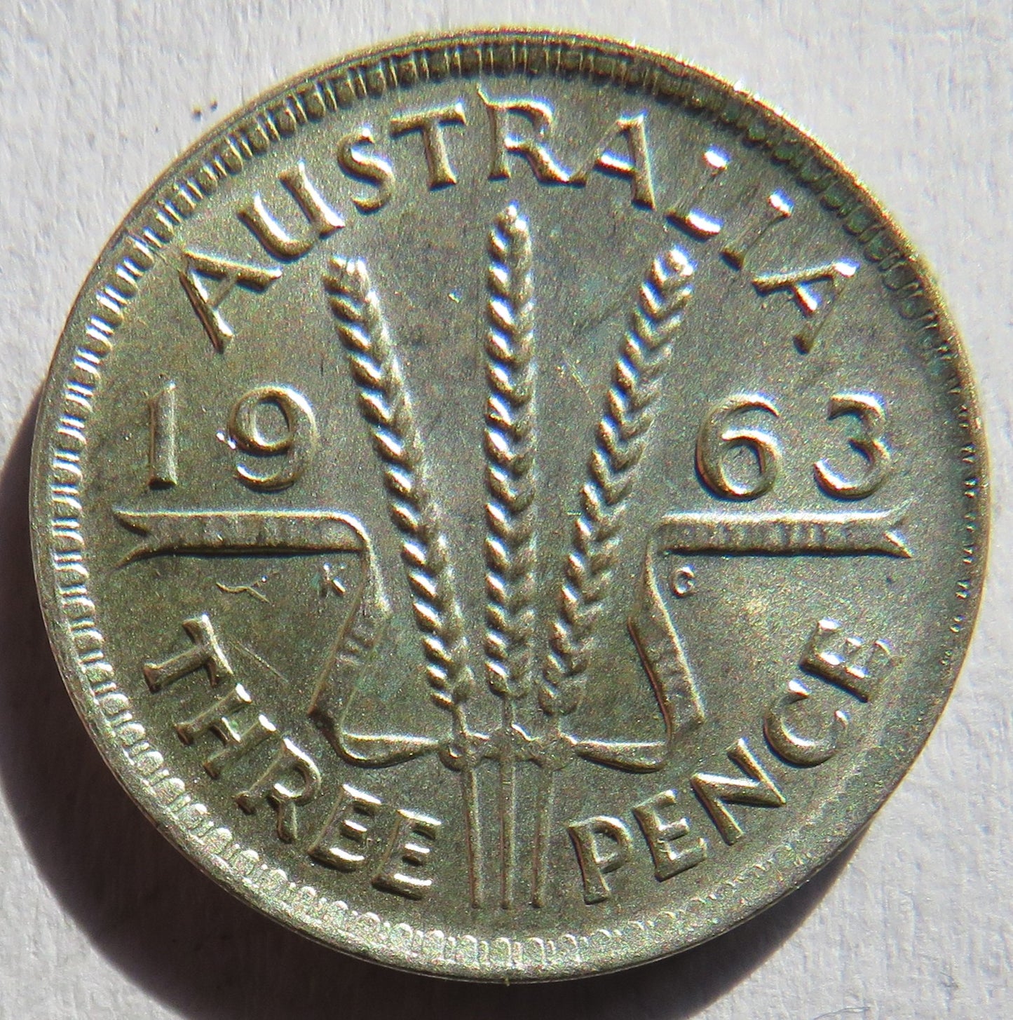 1963 Queen Elizabeth II Australia Silver Threepence Coin