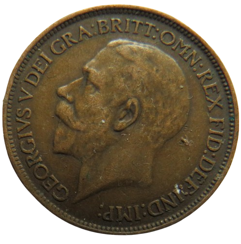 1913 King George V Halfpenny Coin - Great Britain