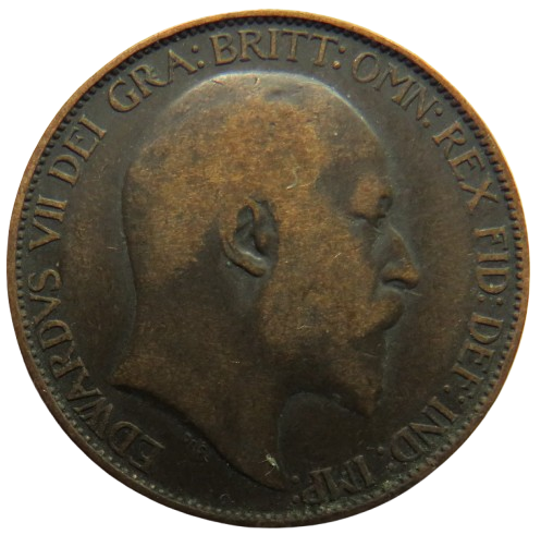 1902 King Edward VII Halfpenny Coin - Great Britain