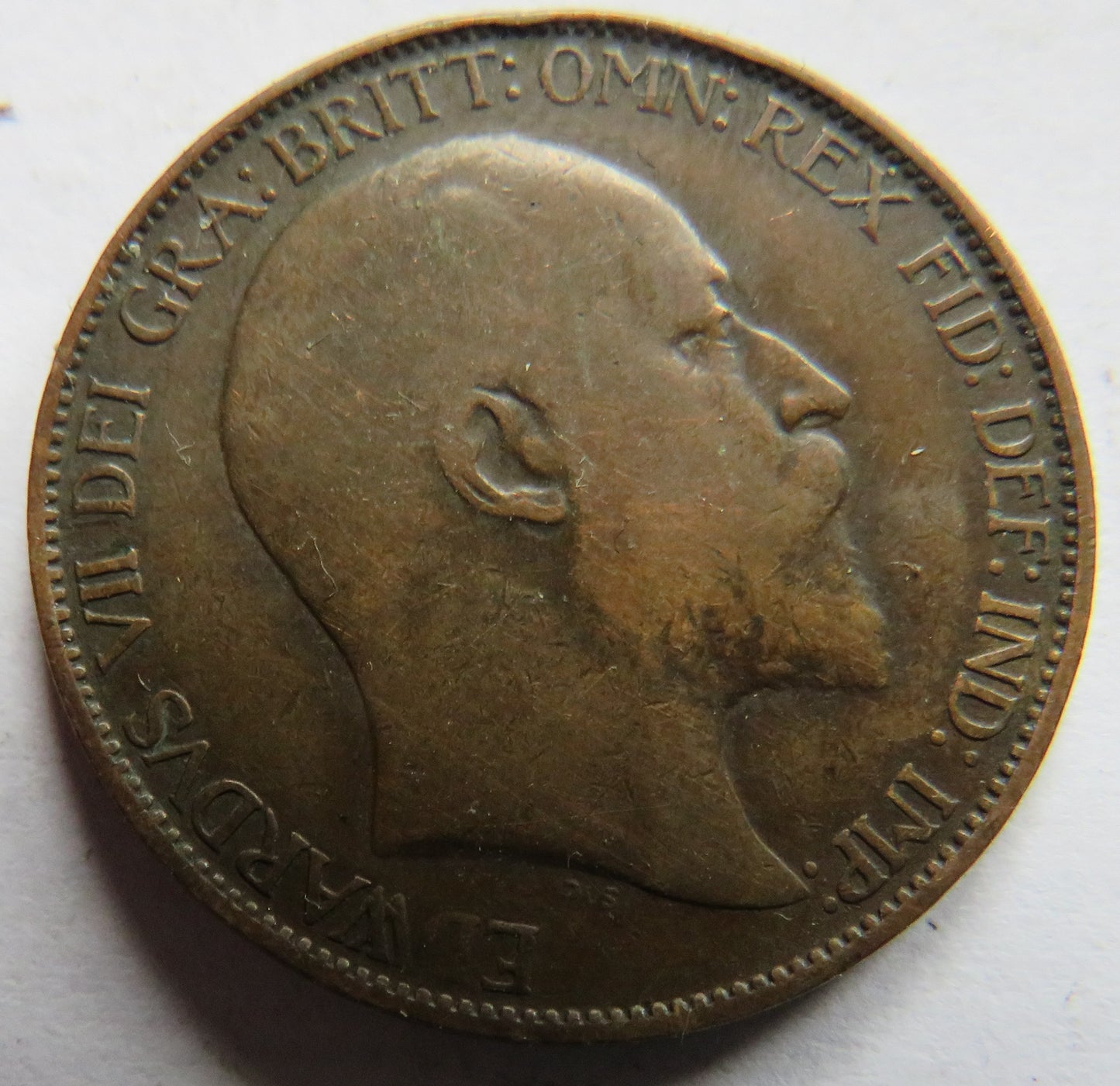 1910 King Edward VII Halfpenny Coin - Great Britain