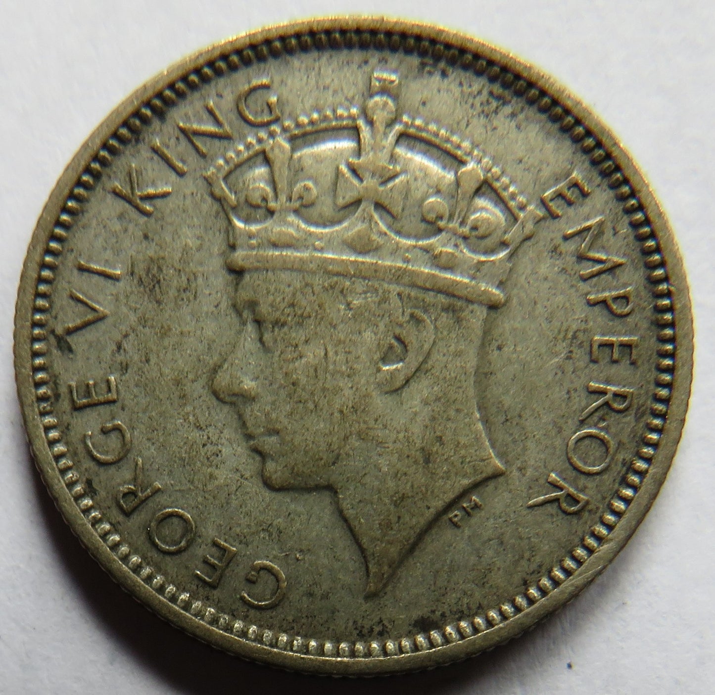 1937 King George VI Fiji Silver Sixpence Coin