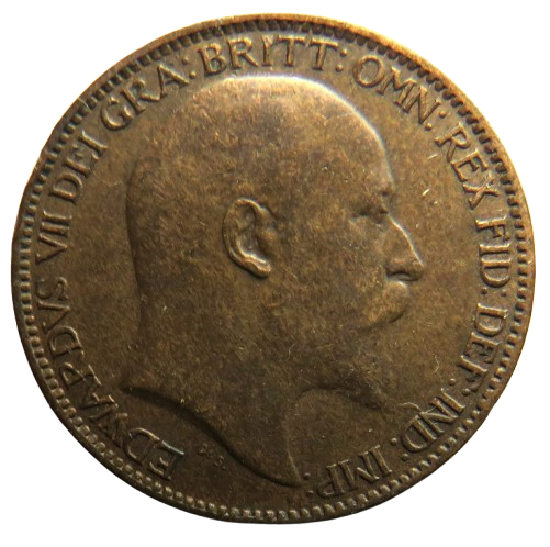 1905 King Edward VII Farthing Coin - Great Britain