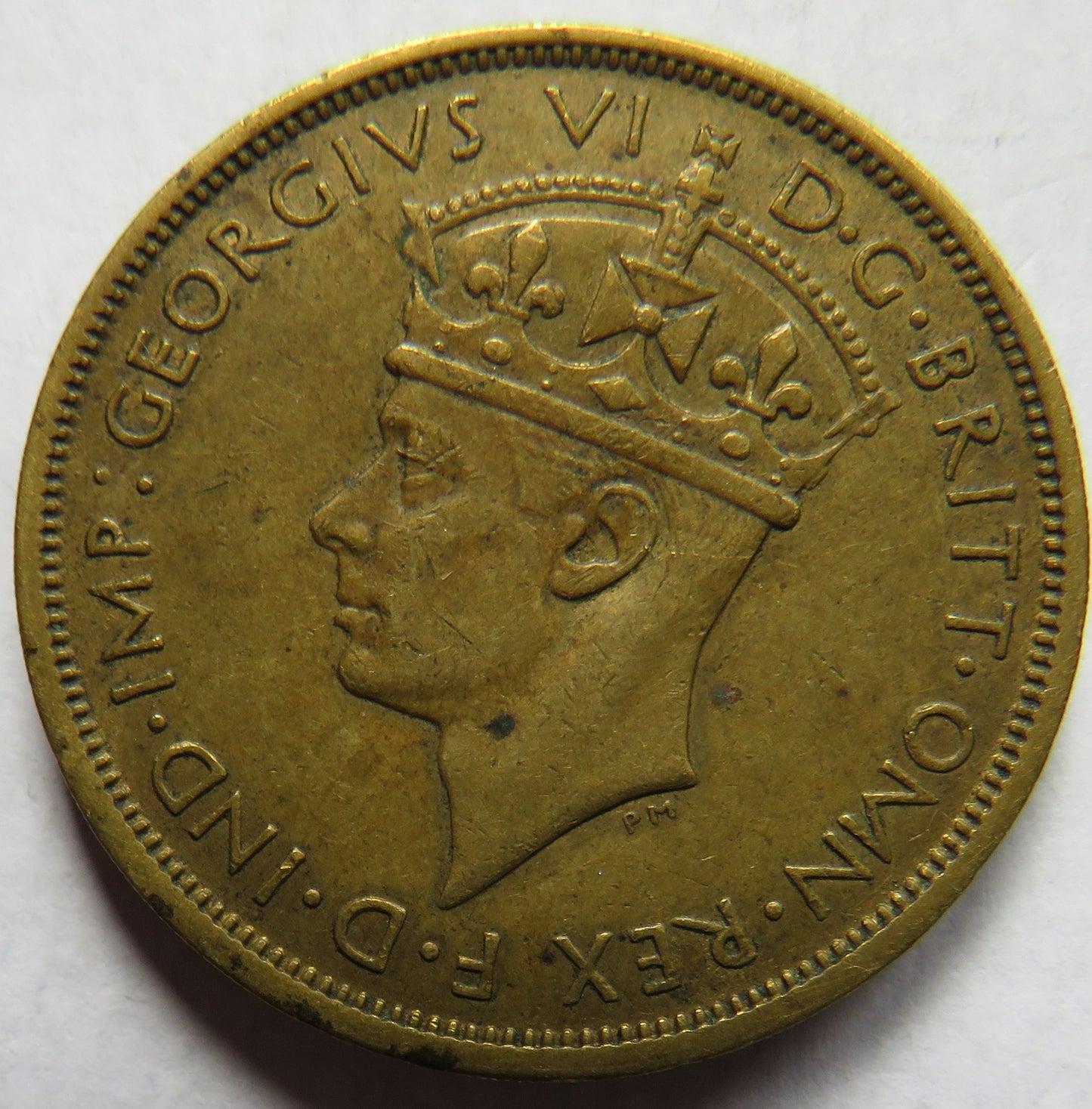 1938 King George VI British West Africa 2 Shillings Coin