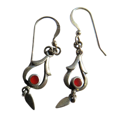 Pair of Ladies Sterling Silver Drop Earrings