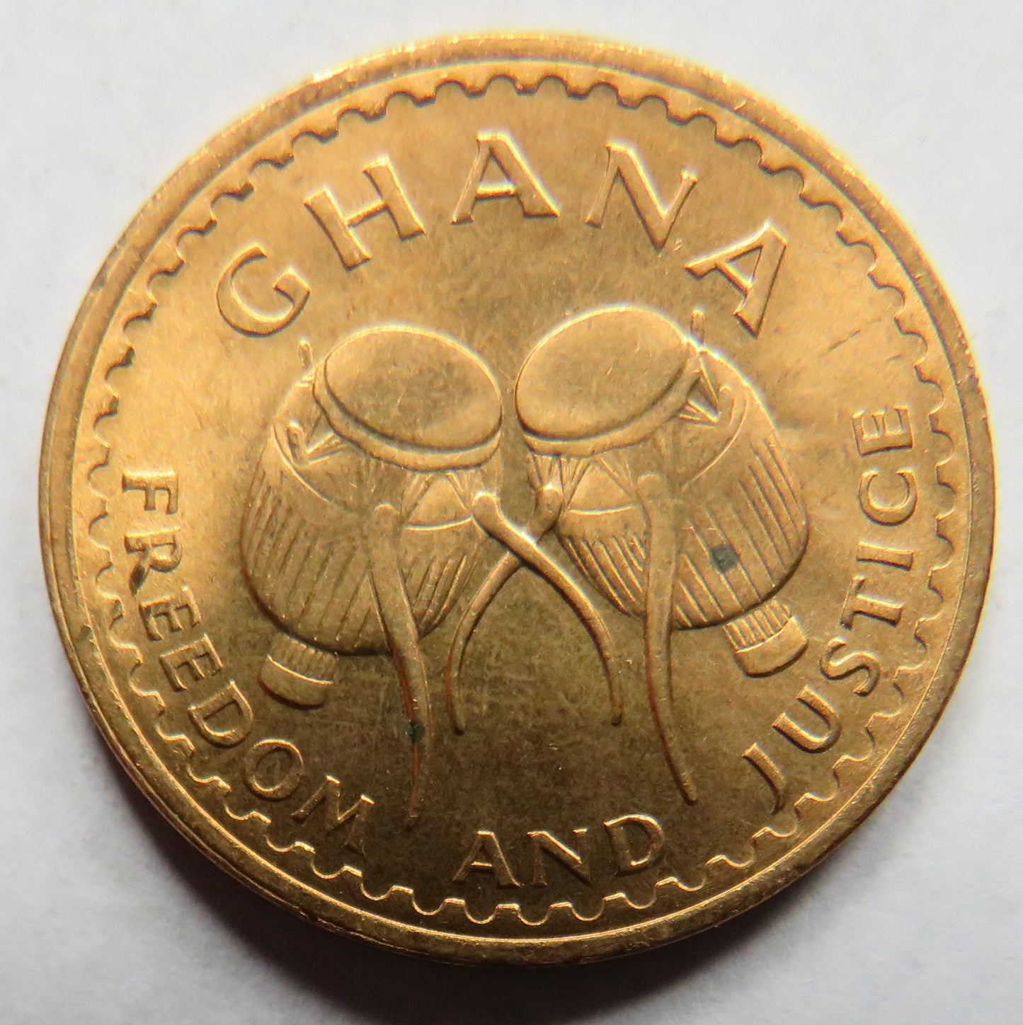 1967 Ghana Half Pesewa Coin Unc