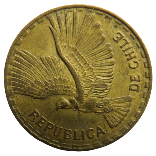1967 Chile 10 Centesimos Coin
