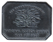 Load image into Gallery viewer, National Scotch Church 1827 Communion Token Regent Square London
