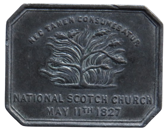 National Scotch Church 1827 Communion Token Regent Square London