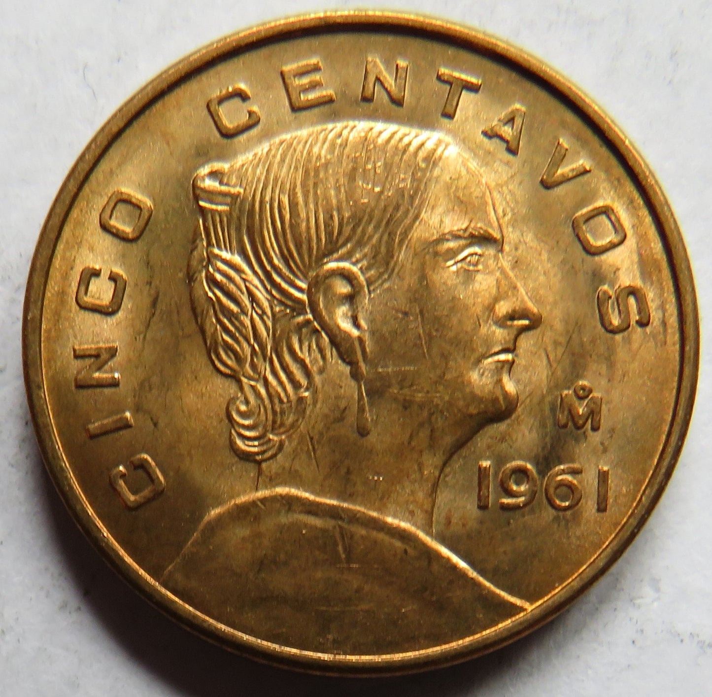 1961 Mexico 5 Centavos Coin