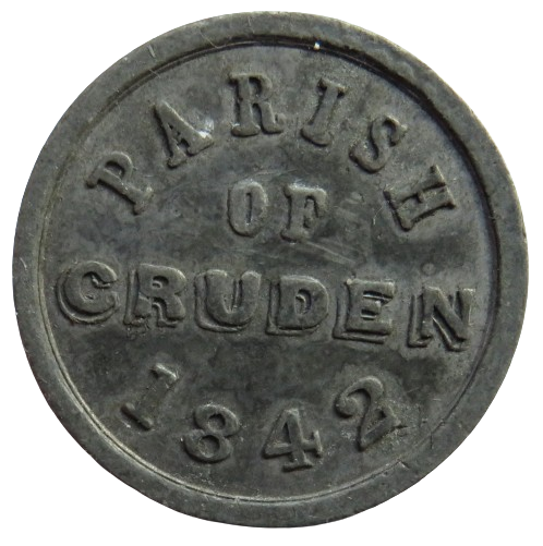 Parish of Cruden 1842 Church Communion Token