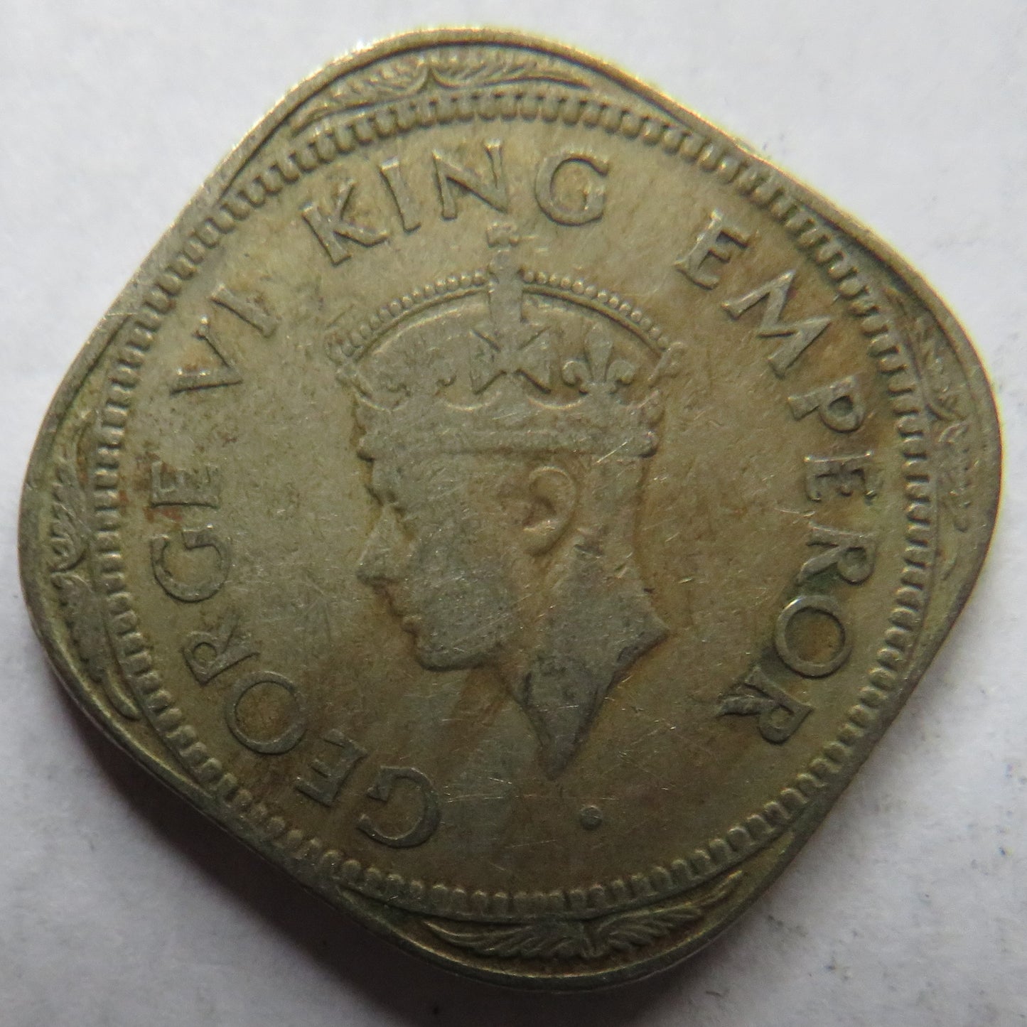 1946 King George VI India 2 Annas Coin