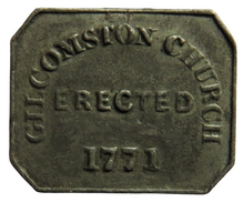 Load image into Gallery viewer, Gilcomston Church Erected 1771 Communion Token 19thC Scotland
