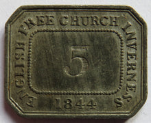 Load image into Gallery viewer, English Free Church Inverness 1844 Communion Token - Scotland
