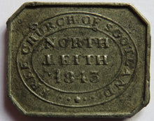 Load image into Gallery viewer, Free Church of Scotland North Leith 1843 Church Communion Token
