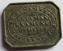 Load image into Gallery viewer, Free Church of Scotland North Leith 1843 Church Communion Token
