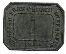 Load image into Gallery viewer, English Free Church Inverness 1844 Communion Token - Scotland
