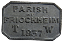 Load image into Gallery viewer, The Free Church of Friockheim 1837 Communion Token - Scotland
