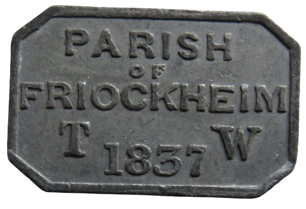 The Free Church of Friockheim 1837 Communion Token - Scotland