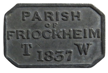 Load image into Gallery viewer, The Free Church of Friockheim 1837 Communion Token - Scotland
