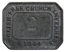 Load image into Gallery viewer, English Free Church Inverness 1844 Communion Token - Scotland
