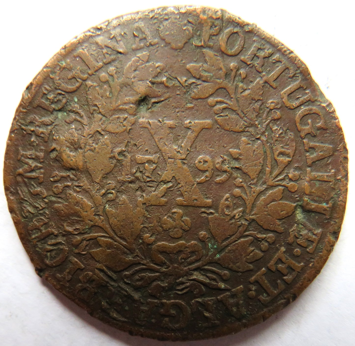 1799 Portugal 10 Reis Coin