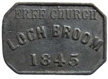 Load image into Gallery viewer, Free Church Loch Broom 1845 Communion Token - Scotland
