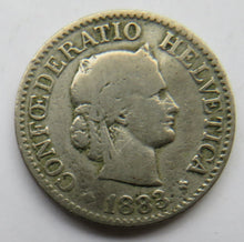 Load image into Gallery viewer, 1883 Switzerland 10 Rappen Coin
