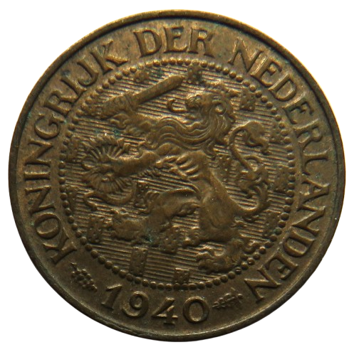 1940 Netherlands One Cent Coin