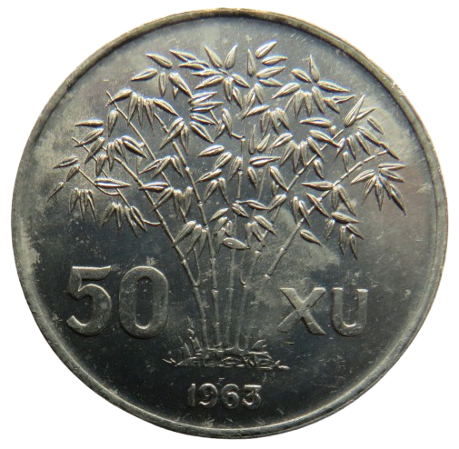 1963 Vietnam 50 Xu Coin