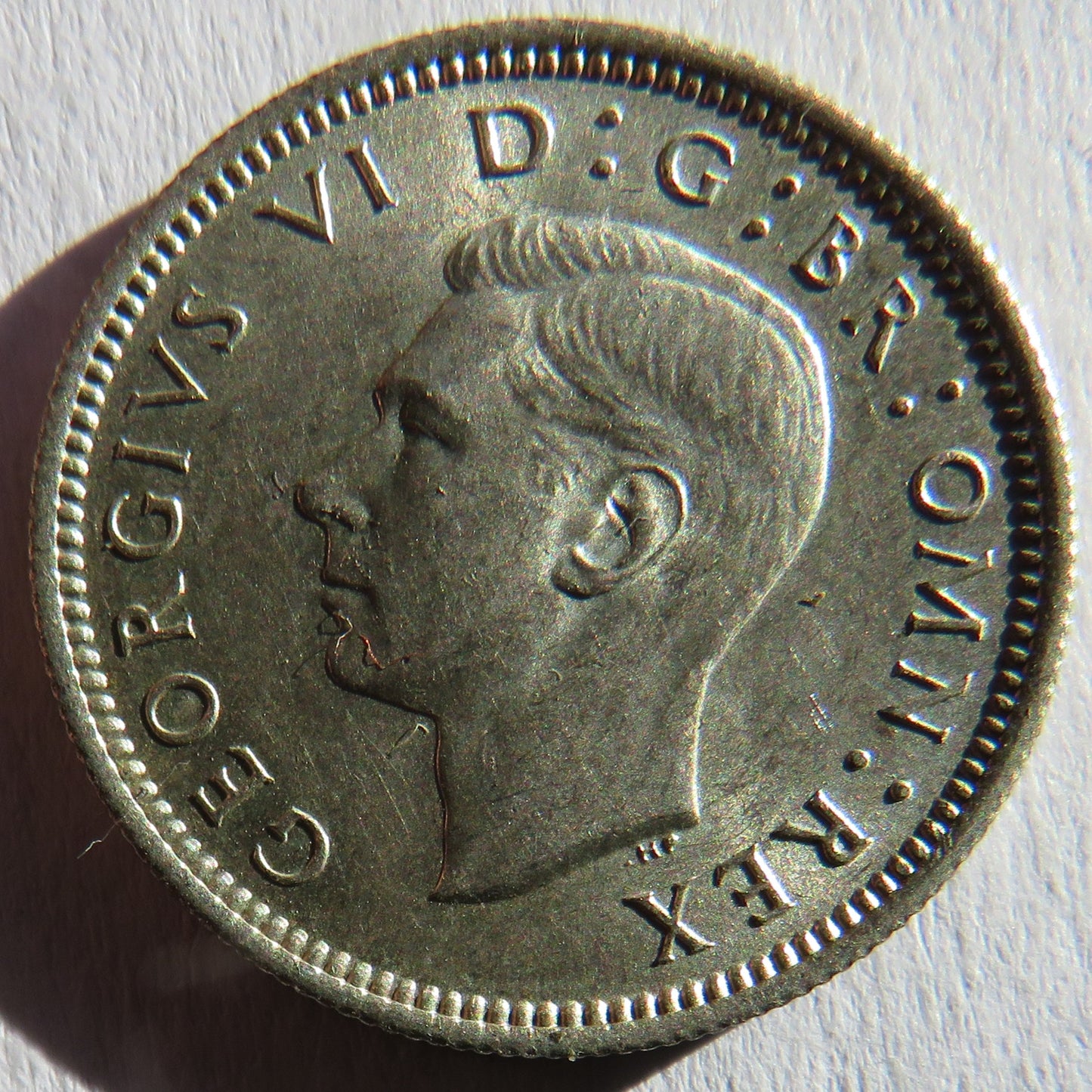 1943 King George VI Silver Sixpence Coin In High Grade - Great Britain