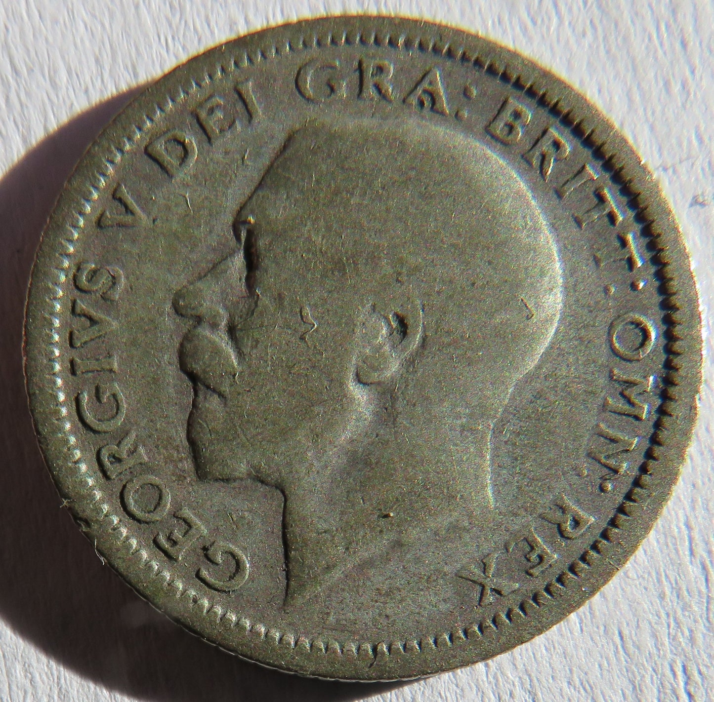 1925 King George V Silver Sixpence Coin - Great Britain