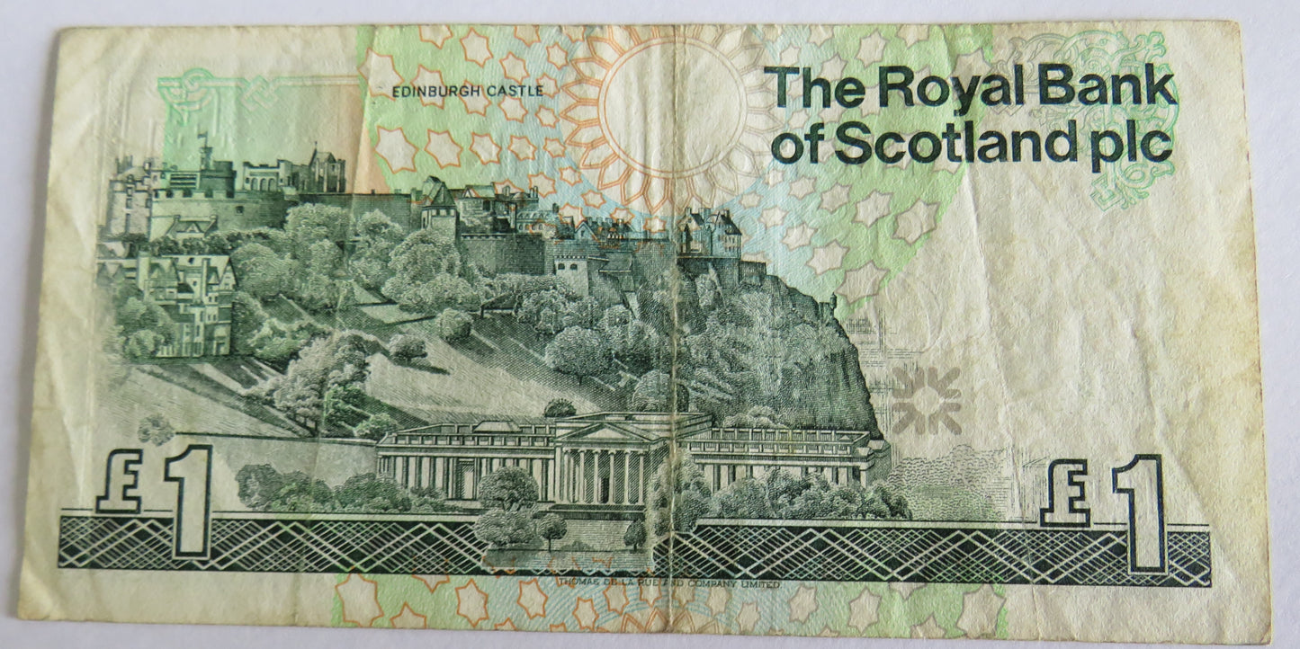 1989 The Royal Bank of Scotland £1 Banknote