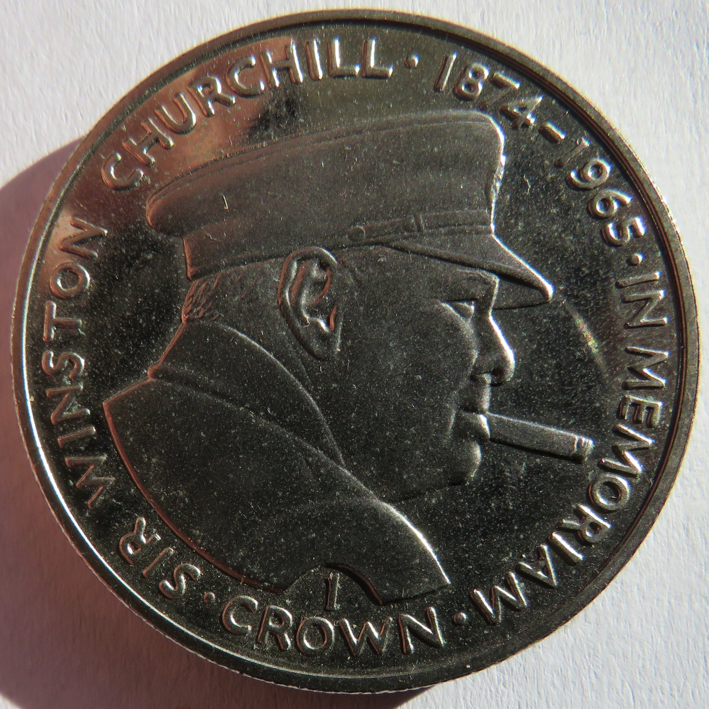 1990 Isle of Man Commemorative Crown - Winston Churchill