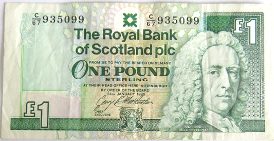1996 The Royal Bank of Scotland £1 Banknote