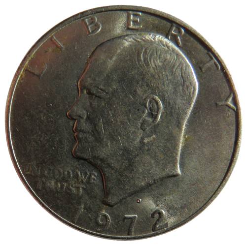 1972 USA Eisenhower $1 One Dollar Coin