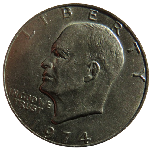 1974 USA Eisenhower $1 One Dollar Coin