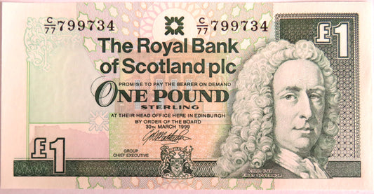 1999 The Royal Bank of Scotland £1 Banknote
