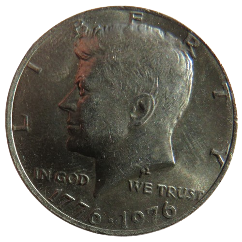 1976 USA Kennedy $1/2 Half-Dollar Coin