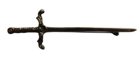 Vintage Sterling Silver Sword Brooch / Kilt Pin Edinburgh Hallmarks