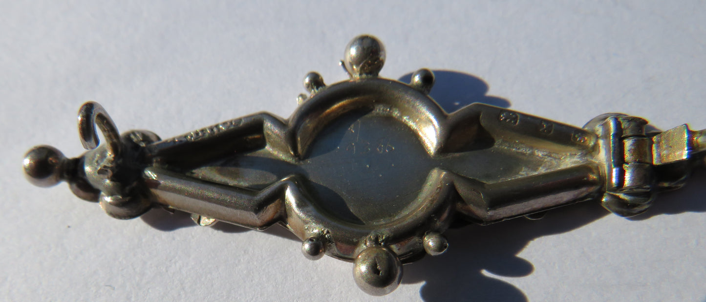 Antique Victorian Sterling Silver Swallow Brooch Hallmarked Birmingham 1897
