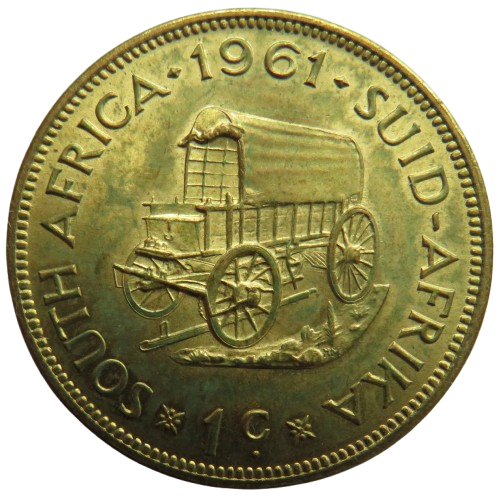 1961 South Africa One Cent Coin