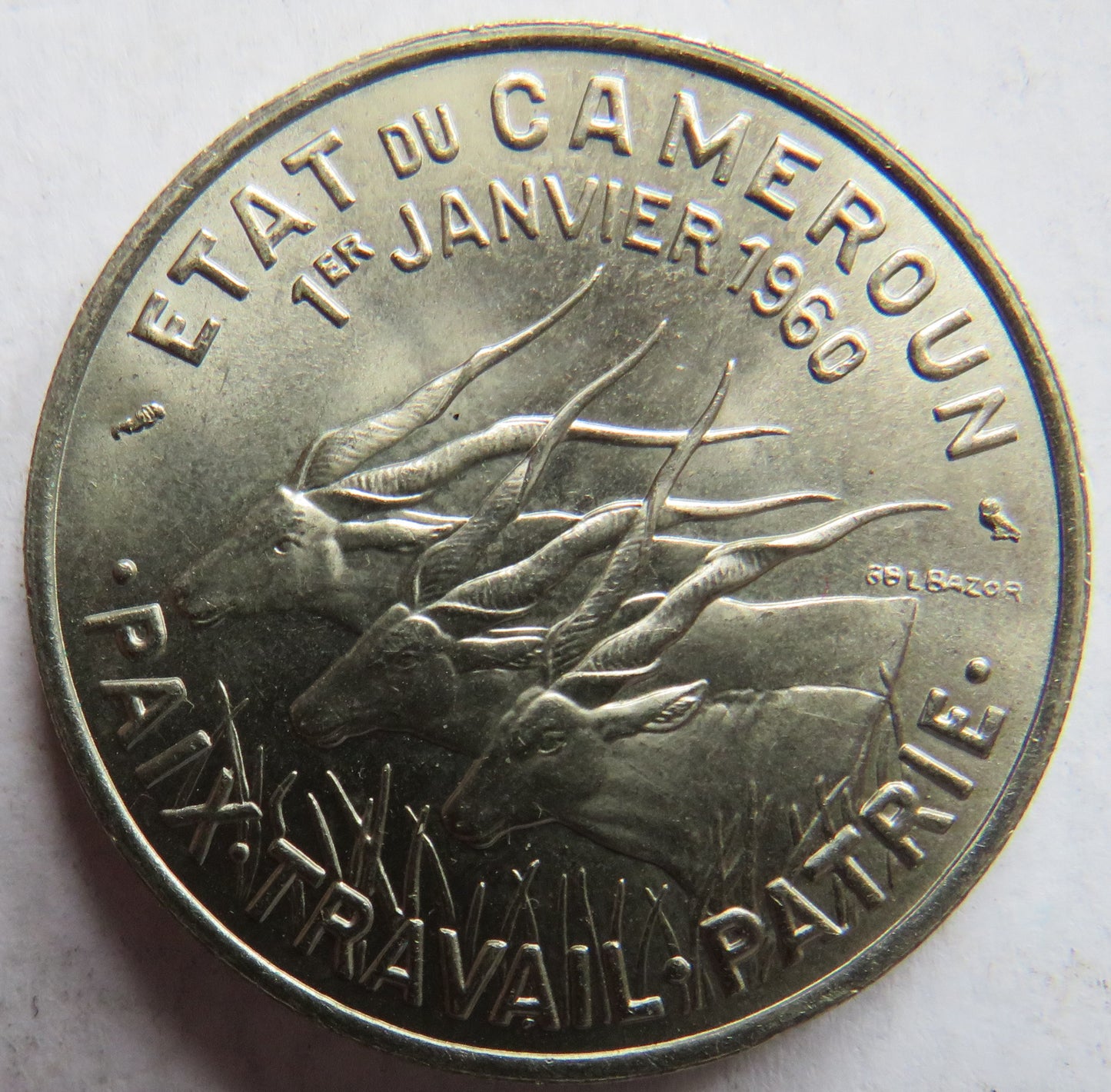 1960 Cameroon 50 Francs Coin