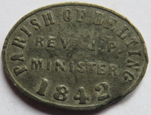 Load image into Gallery viewer, 1842 Parish of Delting Scottish Church Communion Token
