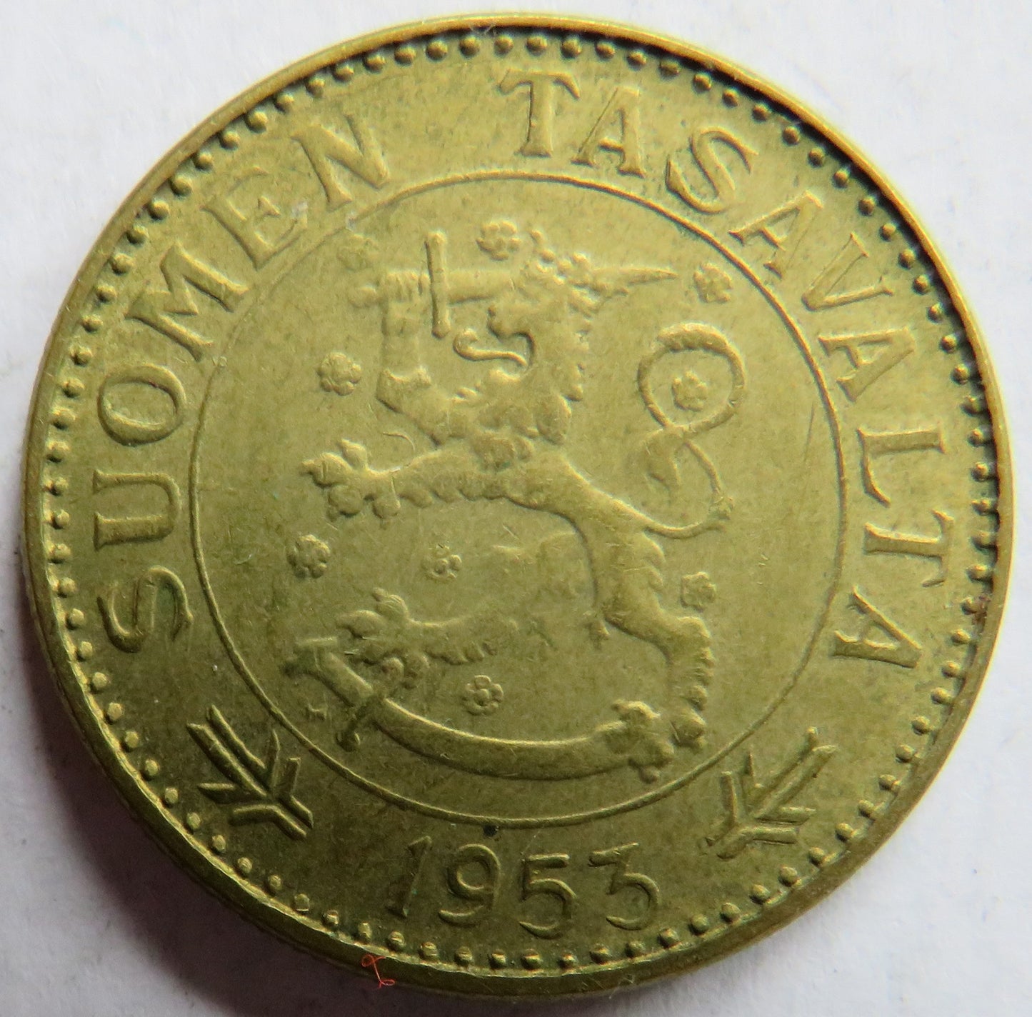 1953 Finland 50 Markkaa Coin