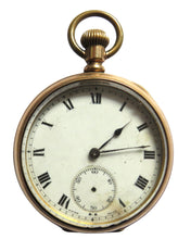 Load image into Gallery viewer, Antique 10k Gold Filled Pocket Watch S.W.C. Co
