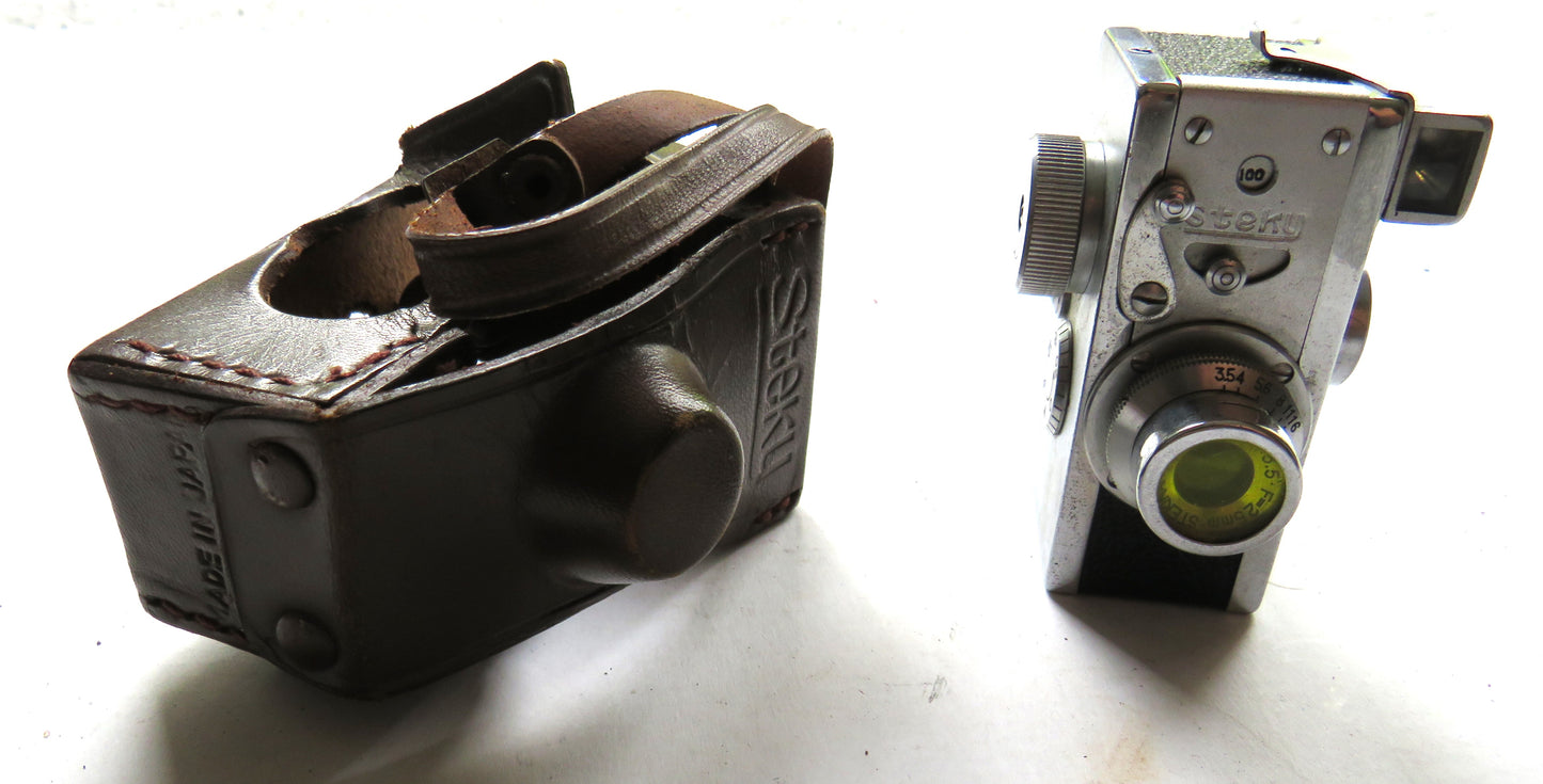 Steky Model III Subminiature Japanese Vintage Camera 16mm Film