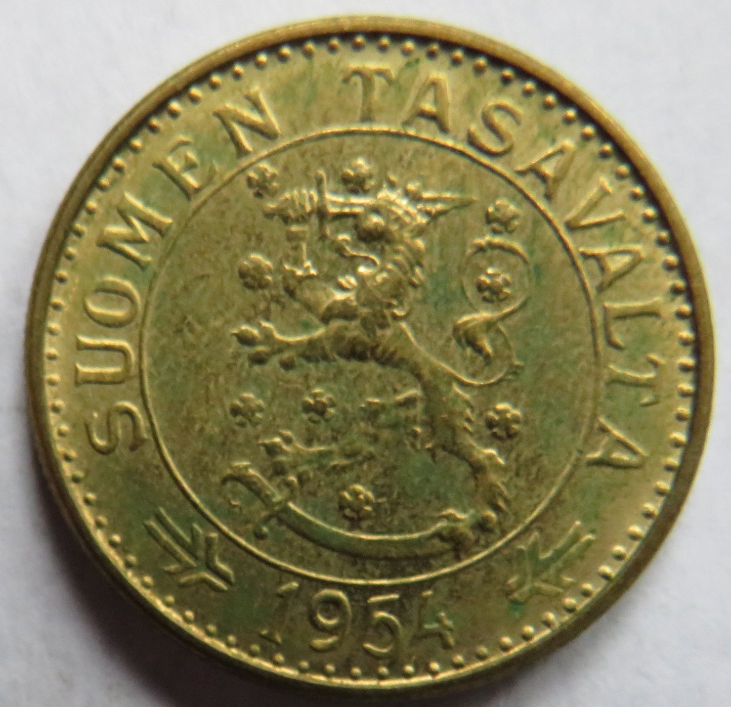 1954 Finland 20 Markkaa Coin