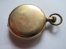 Load image into Gallery viewer, Antique 10k Gold Filled Pocket Watch S.W.C. Co
